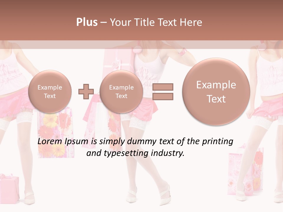 Sexy Presents Blond PowerPoint Template