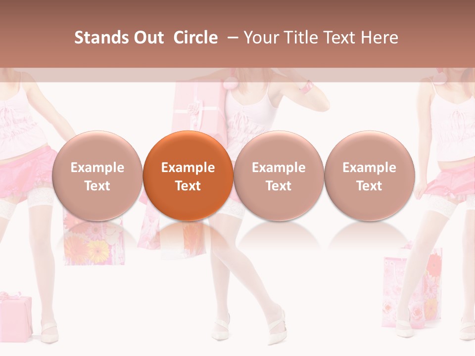 Sexy Presents Blond PowerPoint Template