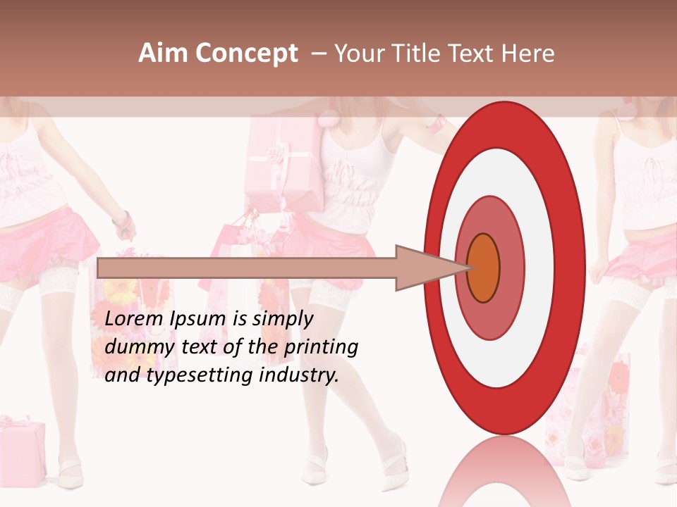 Sexy Presents Blond PowerPoint Template