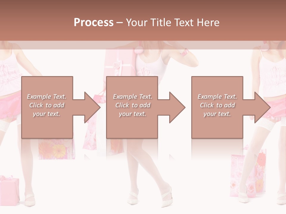 Sexy Presents Blond PowerPoint Template