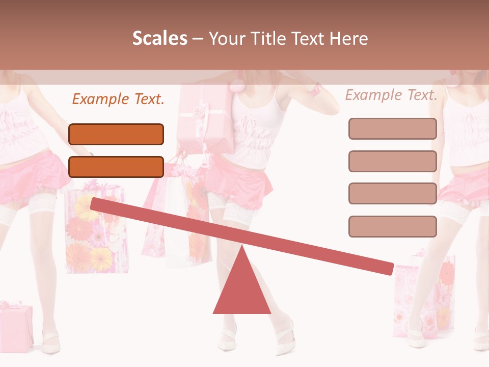 Sexy Presents Blond PowerPoint Template