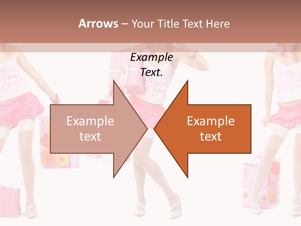 Sexy Presents Blond PowerPoint Template