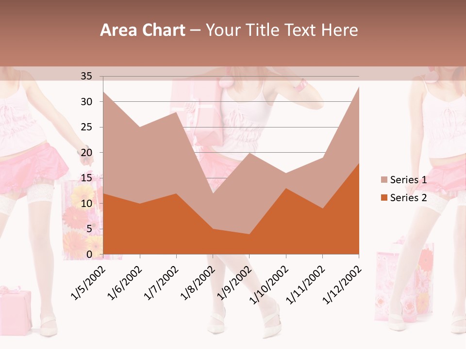 Sexy Presents Blond PowerPoint Template