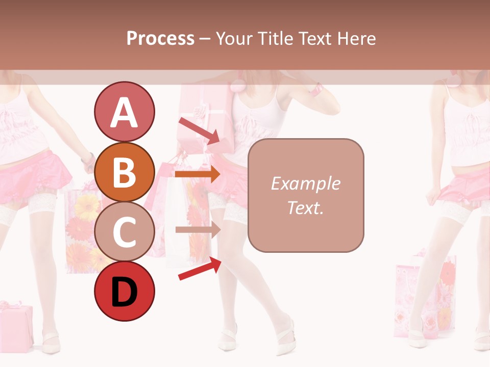 Sexy Presents Blond PowerPoint Template