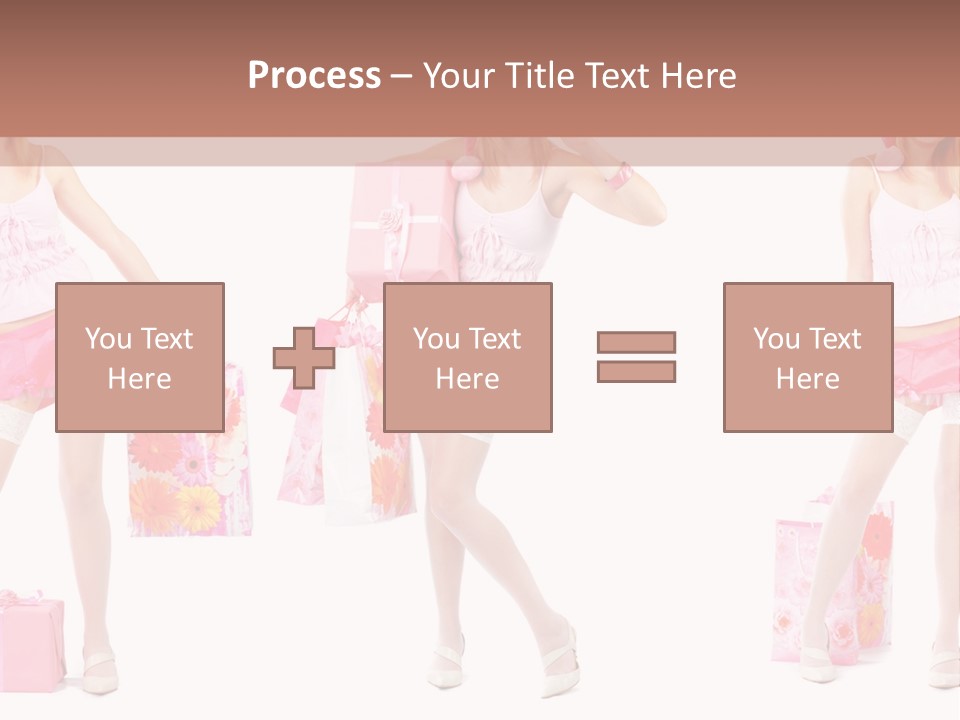 Sexy Presents Blond PowerPoint Template