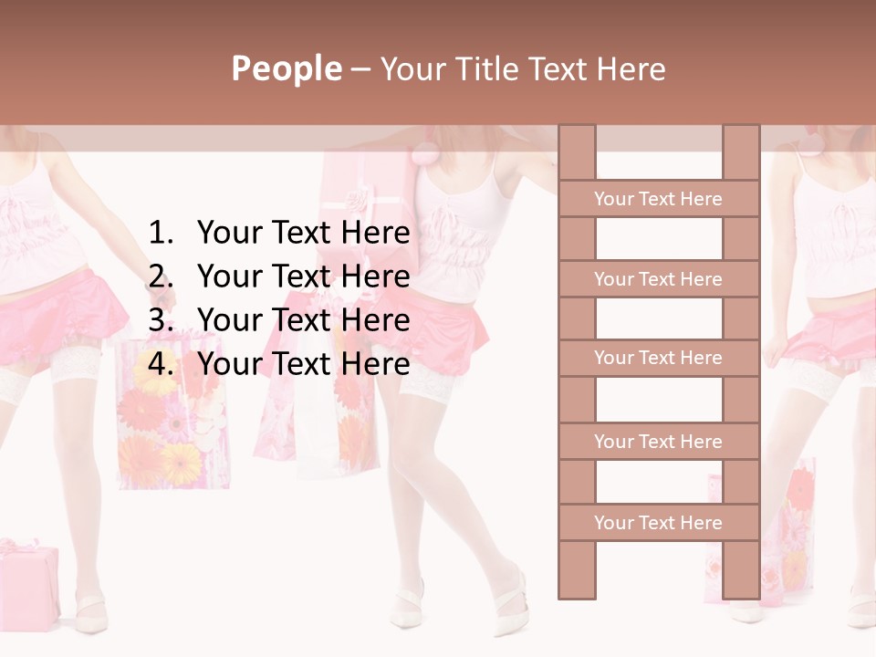 Sexy Presents Blond PowerPoint Template