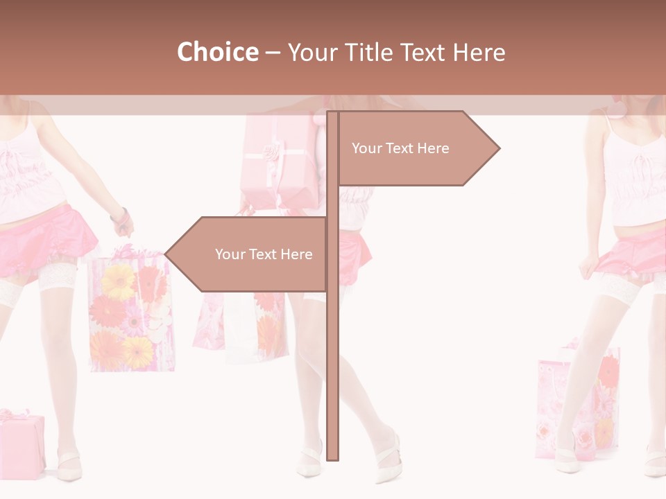 Sexy Presents Blond PowerPoint Template