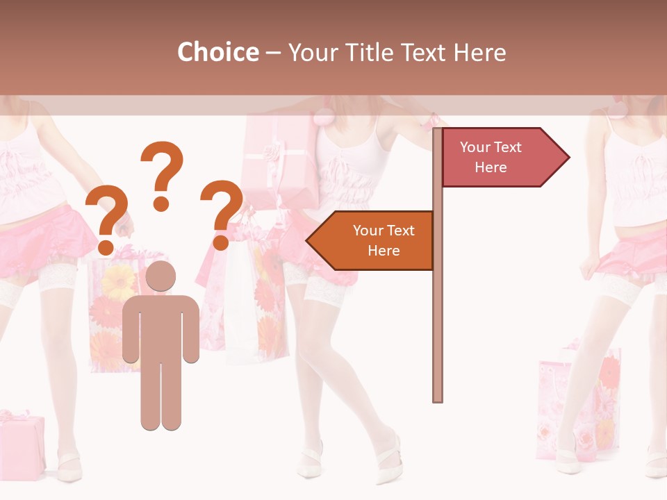 Sexy Presents Blond PowerPoint Template