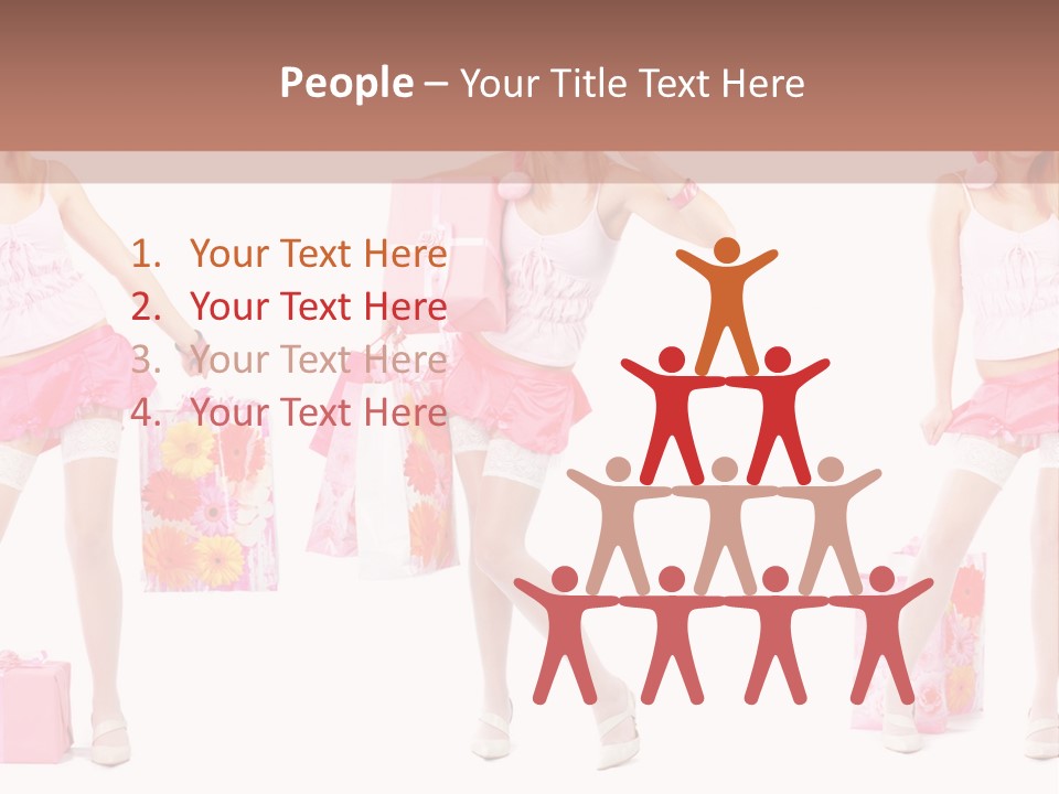 Sexy Presents Blond PowerPoint Template