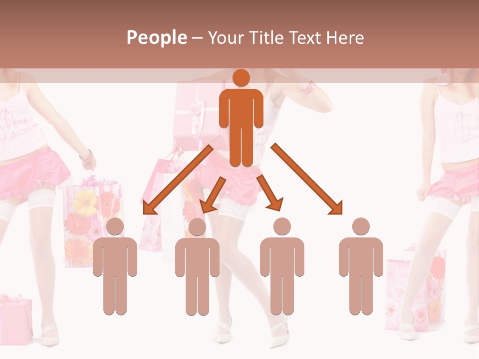 Sexy Presents Blond PowerPoint Template