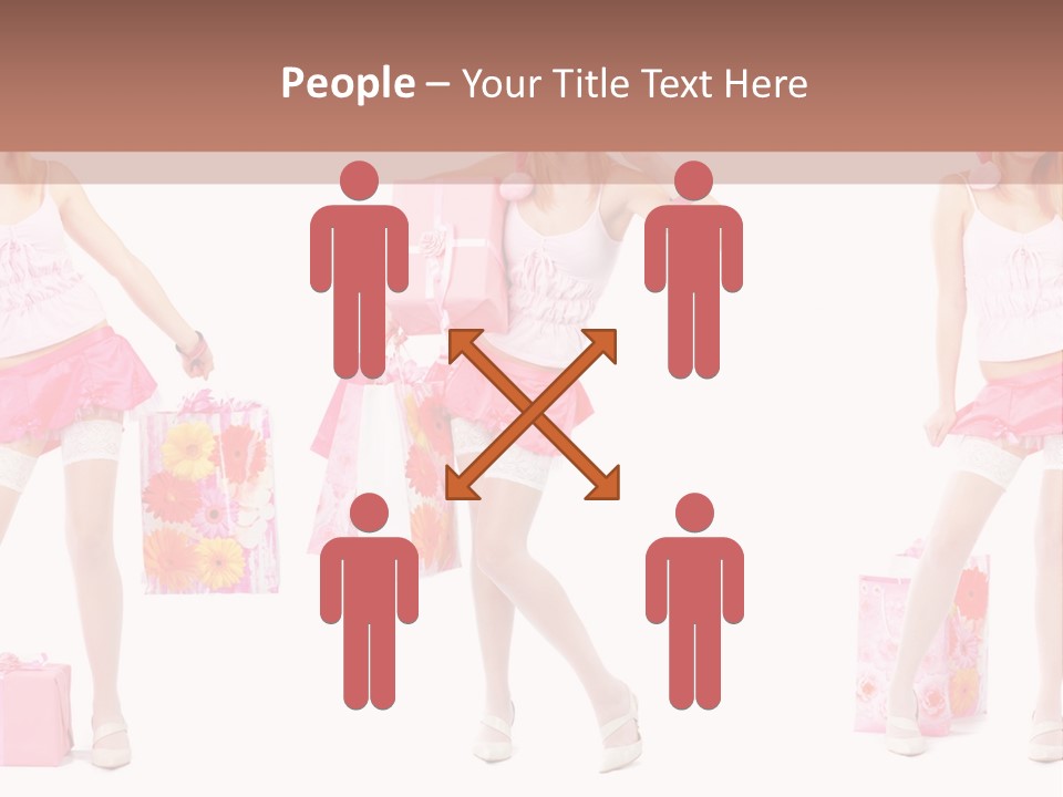 Sexy Presents Blond PowerPoint Template