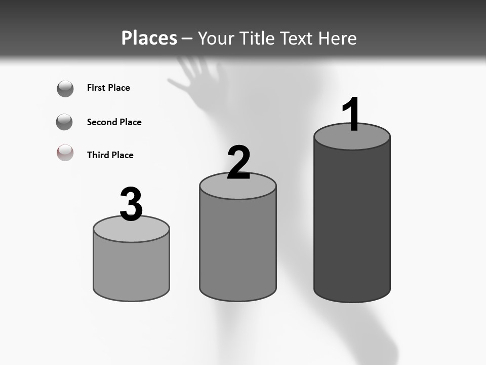 Hidden Woman Cloudy PowerPoint Template