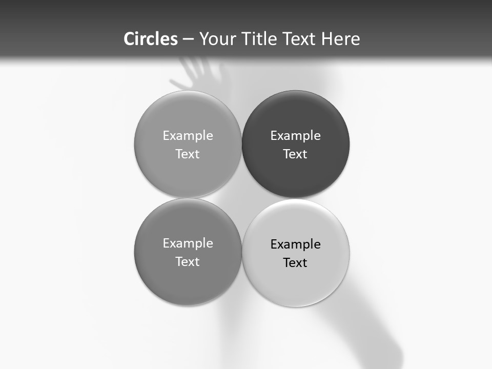 Hidden Woman Cloudy PowerPoint Template