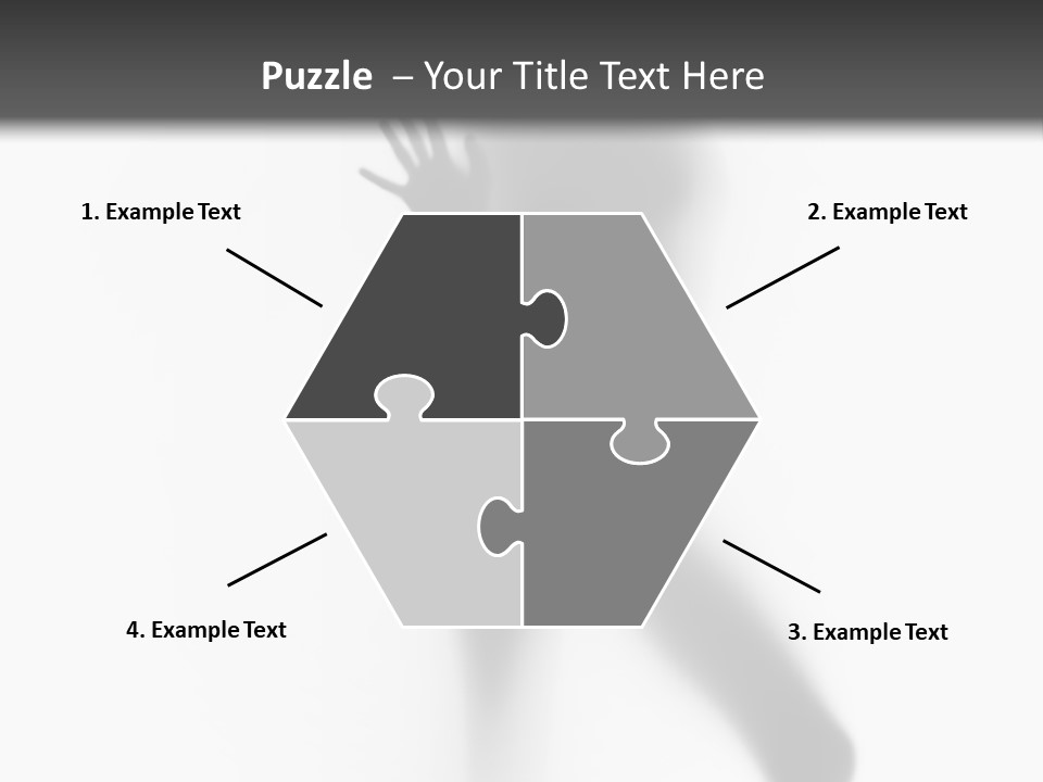 Hidden Woman Cloudy PowerPoint Template