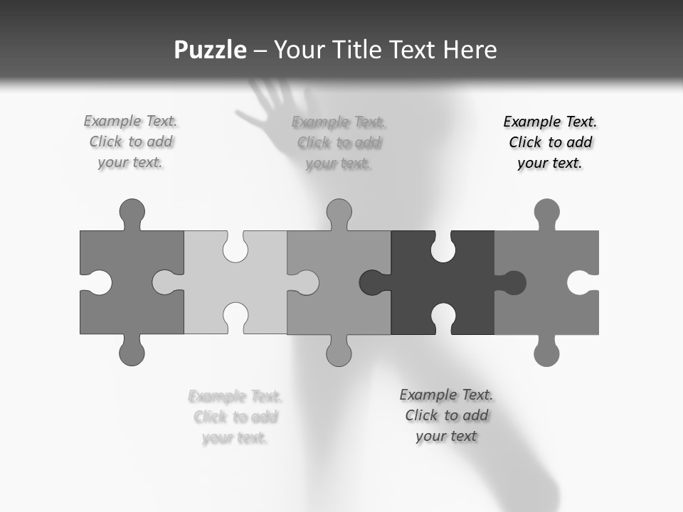 Hidden Woman Cloudy PowerPoint Template