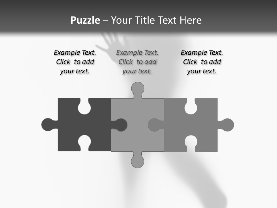 Hidden Woman Cloudy PowerPoint Template