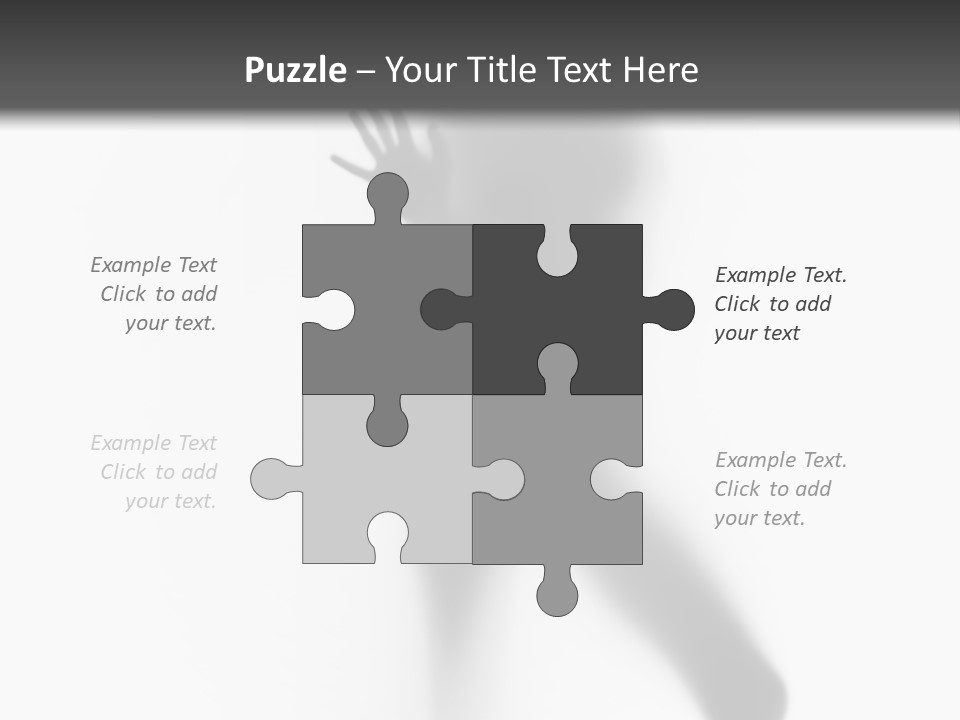 Hidden Woman Cloudy PowerPoint Template