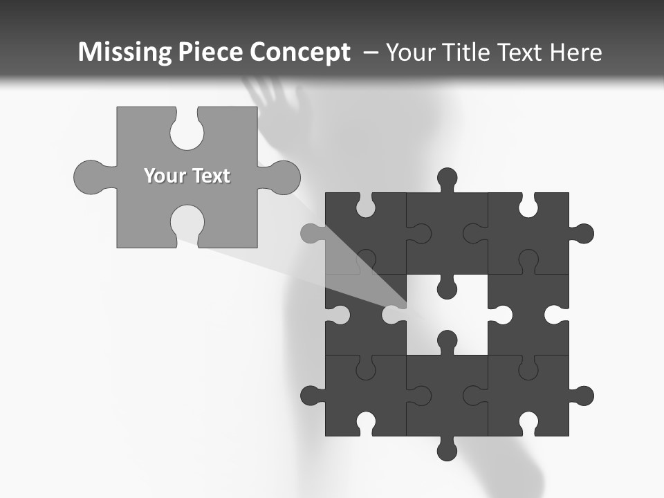 Hidden Woman Cloudy PowerPoint Template