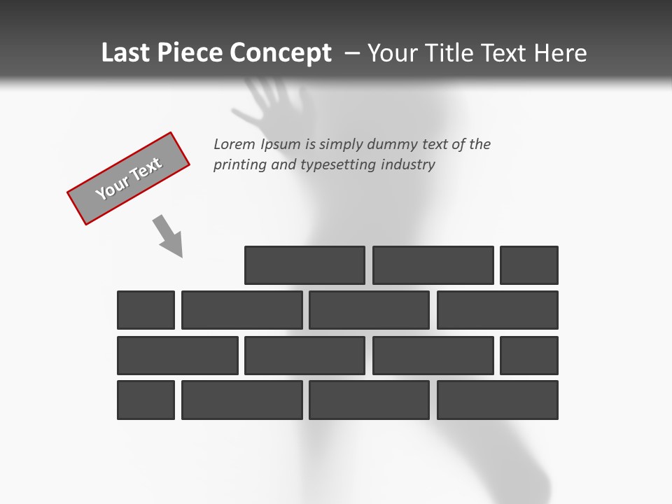 Hidden Woman Cloudy PowerPoint Template