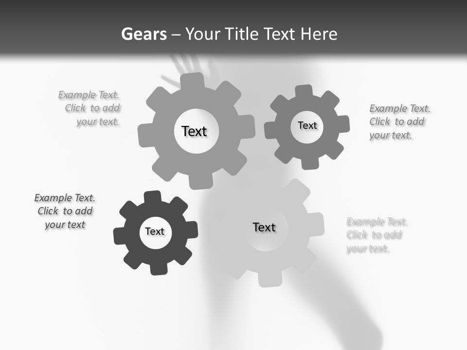 Hidden Woman Cloudy PowerPoint Template