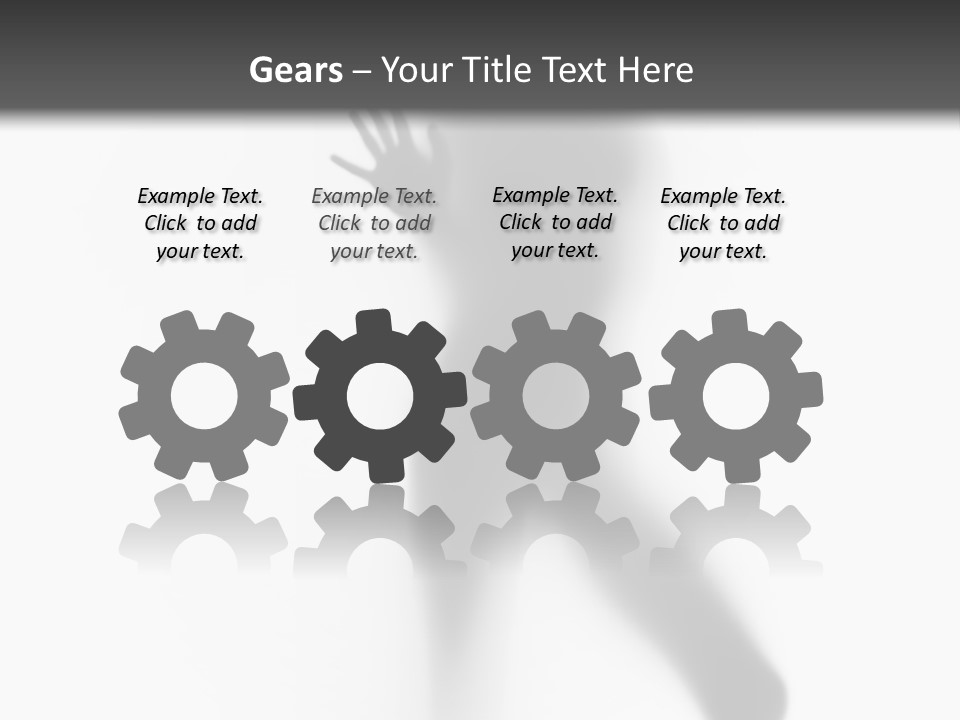 Hidden Woman Cloudy PowerPoint Template