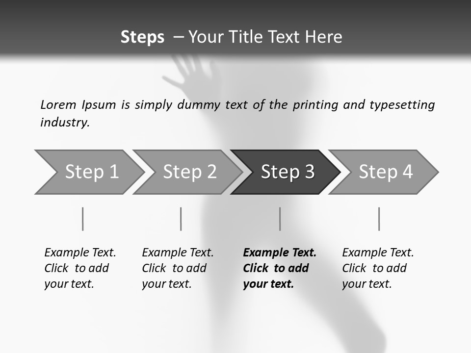 Hidden Woman Cloudy PowerPoint Template