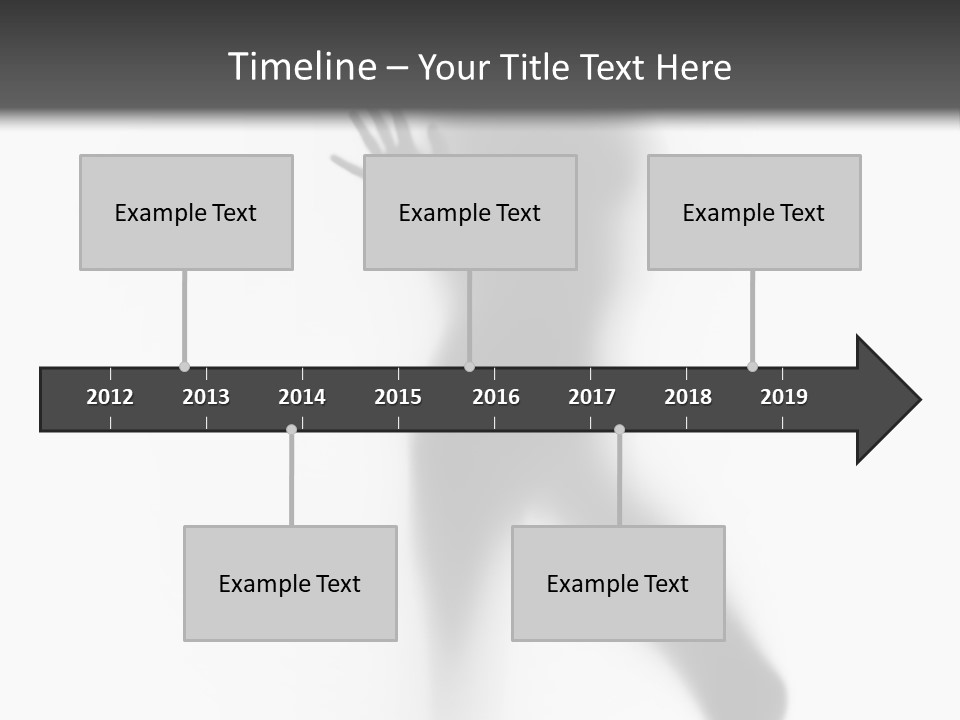 Hidden Woman Cloudy PowerPoint Template