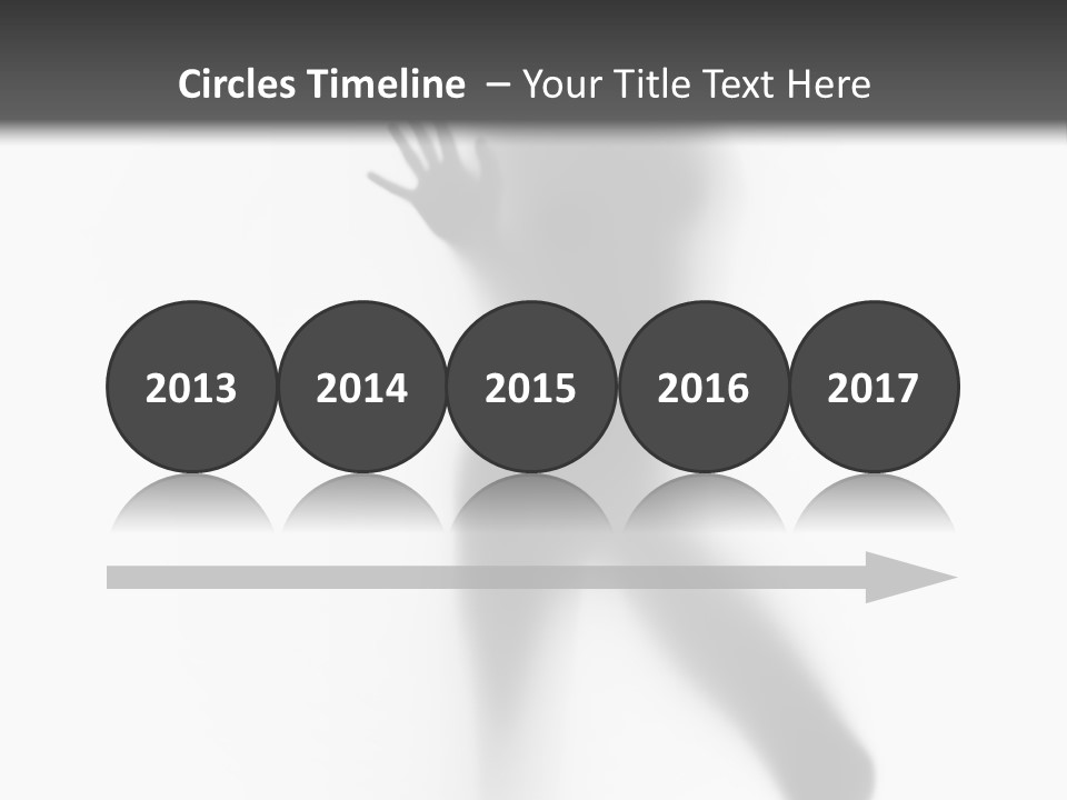 Hidden Woman Cloudy PowerPoint Template