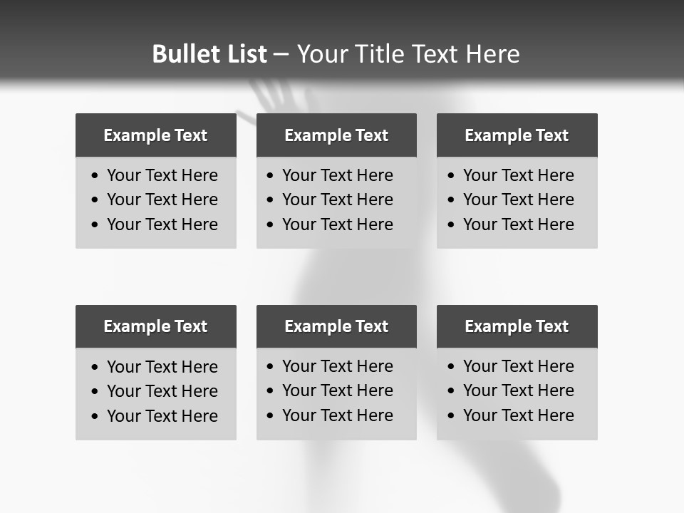 Hidden Woman Cloudy PowerPoint Template