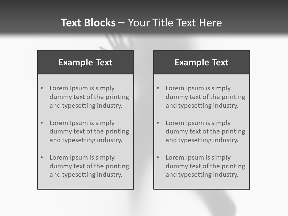 Hidden Woman Cloudy PowerPoint Template
