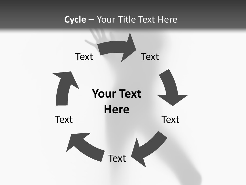 Hidden Woman Cloudy PowerPoint Template