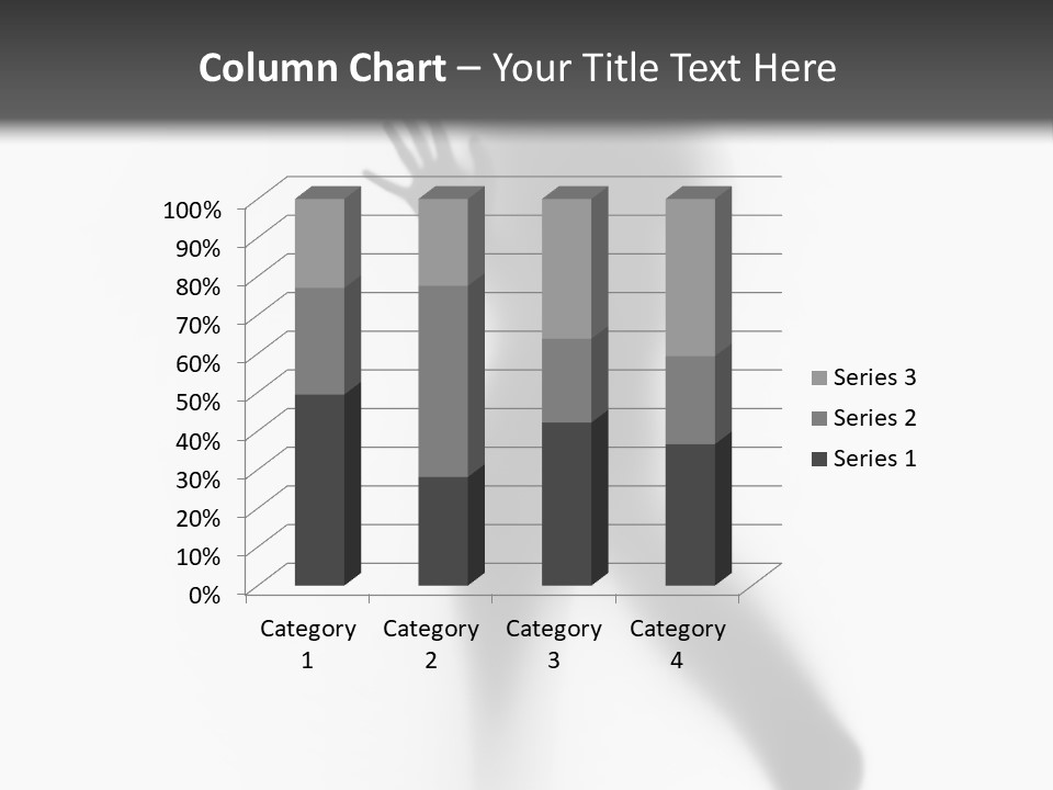 Hidden Woman Cloudy PowerPoint Template