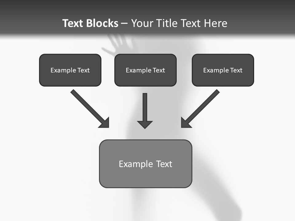 Hidden Woman Cloudy PowerPoint Template