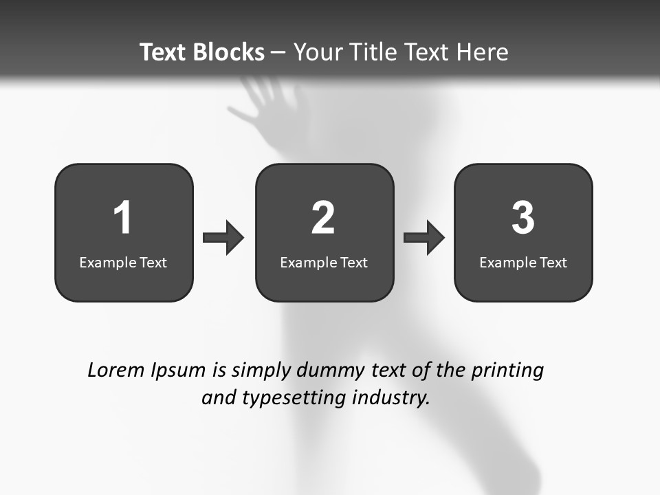 Hidden Woman Cloudy PowerPoint Template