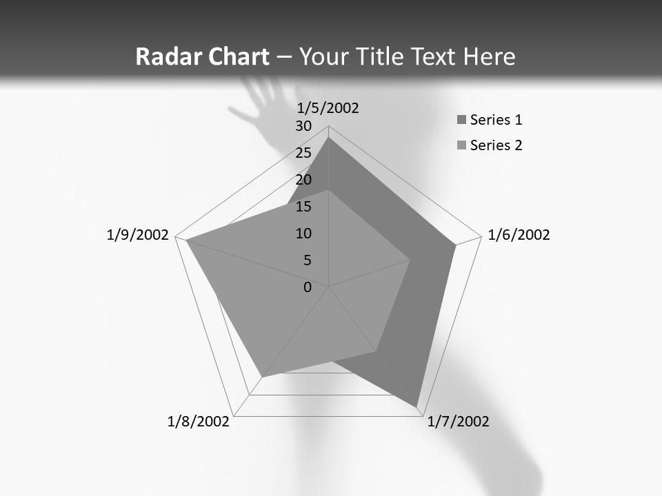 Hidden Woman Cloudy PowerPoint Template
