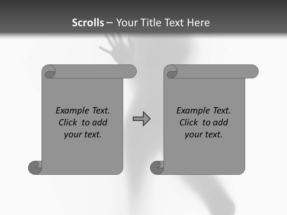 Hidden Woman Cloudy PowerPoint Template