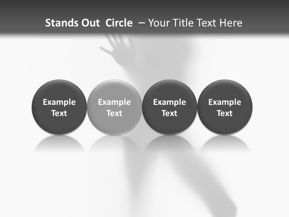 Hidden Woman Cloudy PowerPoint Template