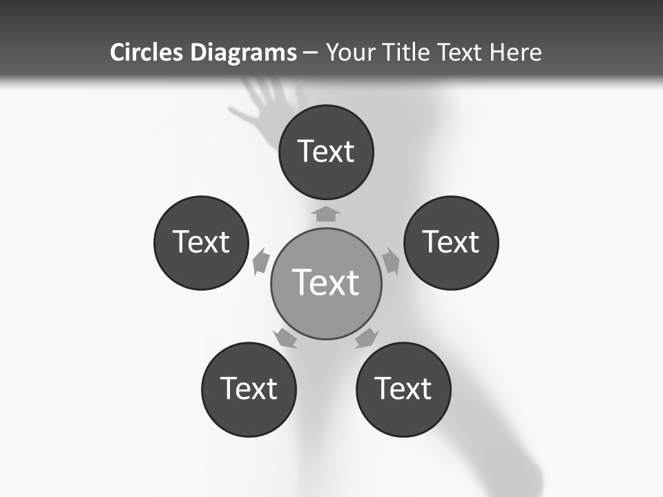 Hidden Woman Cloudy PowerPoint Template