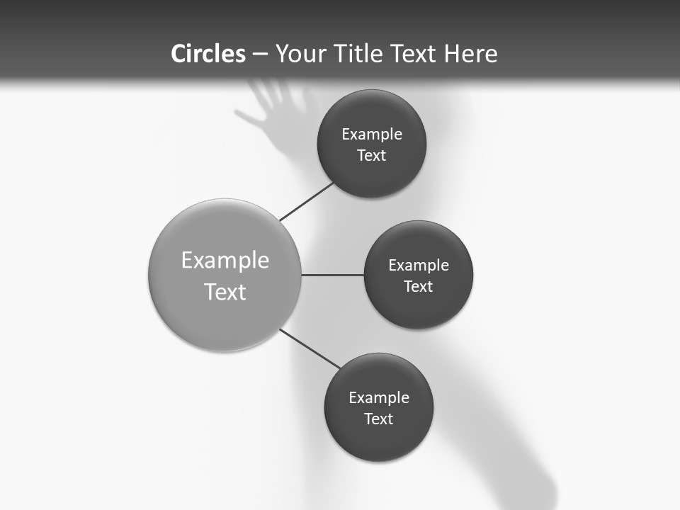 Hidden Woman Cloudy PowerPoint Template