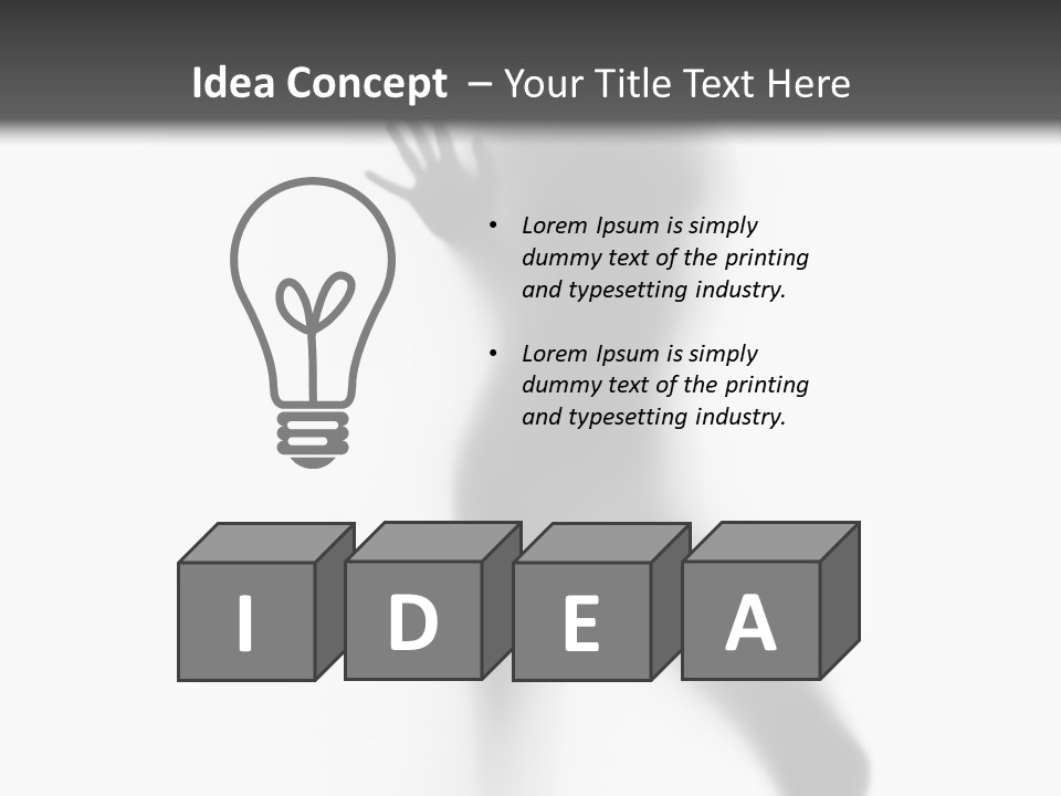 Hidden Woman Cloudy PowerPoint Template