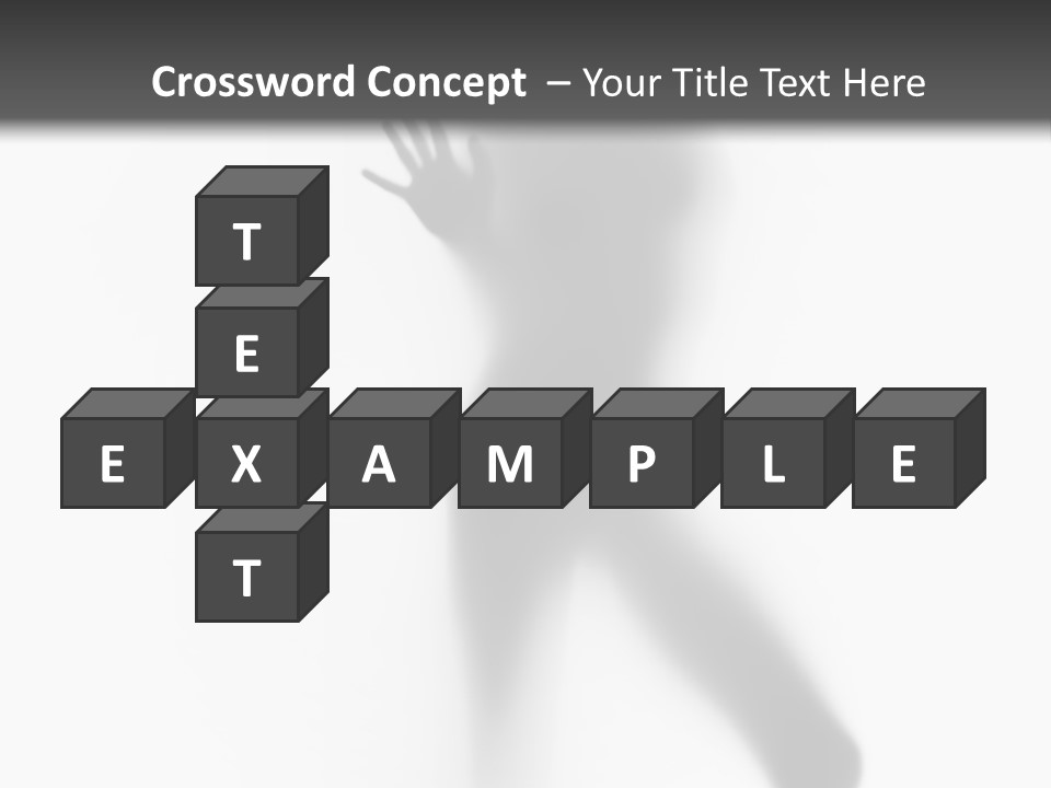 Hidden Woman Cloudy PowerPoint Template