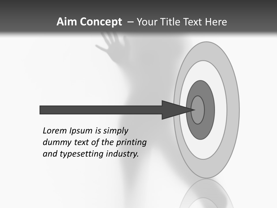 Hidden Woman Cloudy PowerPoint Template