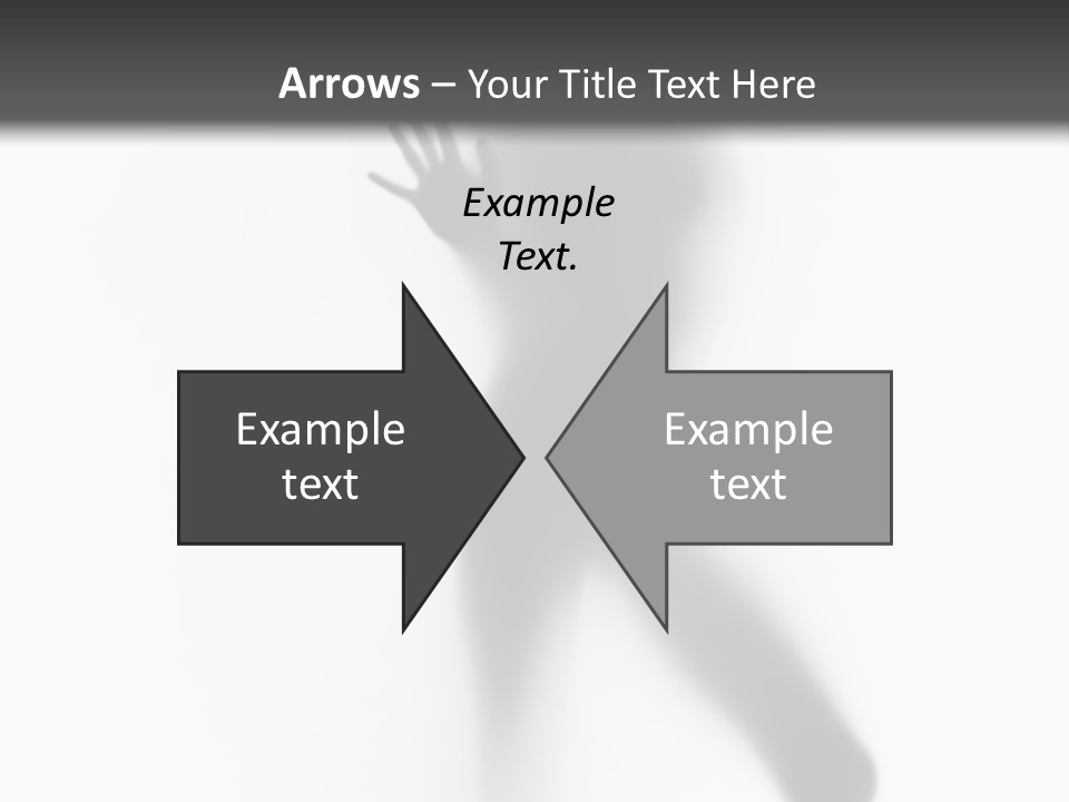 Hidden Woman Cloudy PowerPoint Template