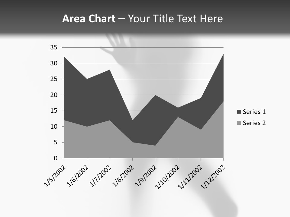 Hidden Woman Cloudy PowerPoint Template