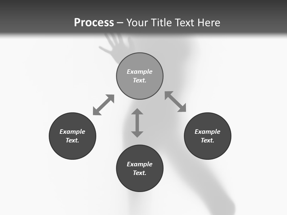 Hidden Woman Cloudy PowerPoint Template