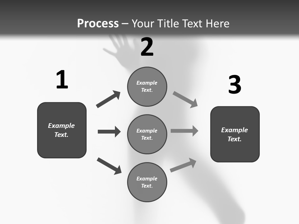 Hidden Woman Cloudy PowerPoint Template