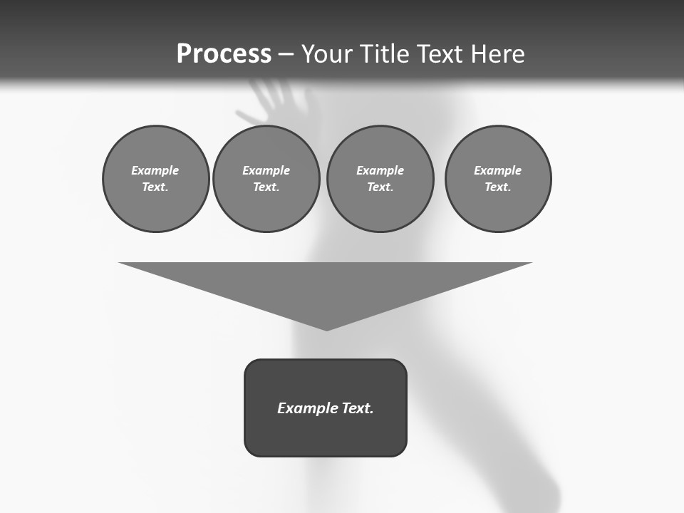 Hidden Woman Cloudy PowerPoint Template