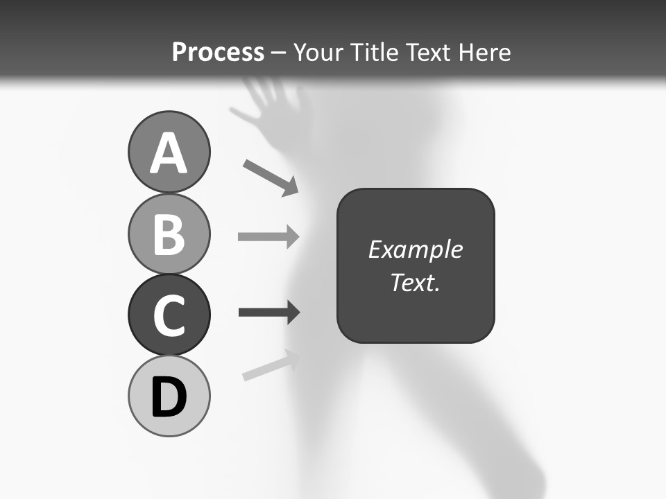 Hidden Woman Cloudy PowerPoint Template