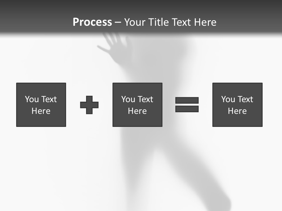 Hidden Woman Cloudy PowerPoint Template