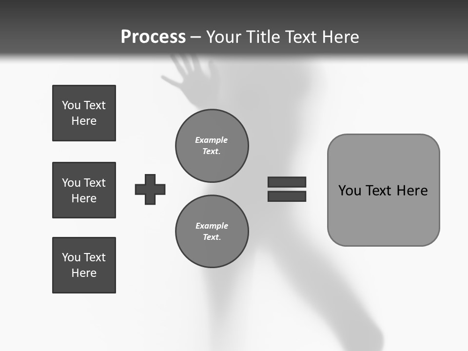 Hidden Woman Cloudy PowerPoint Template